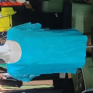 Leo & NicoleTeal Lace Top
